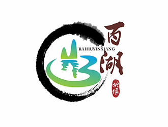 AR科技核心～雪狐設(shè)計的百湖映象logo設(shè)計