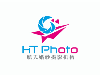 航天婚紗攝影機構(gòu)/HTphotologo設計