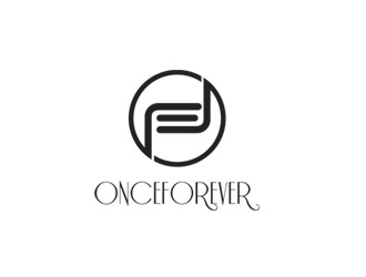 郭慶忠的英文:onceforever +中文:萬姿艾唯logo設(shè)計