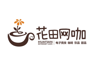 曾翼的花田網(wǎng)咖logo設計