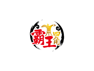 周金進的霸王四角白酒logologo設(shè)計