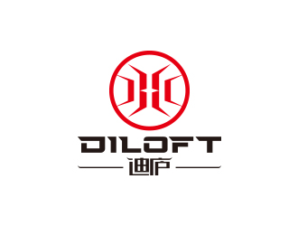 迪廬；DILOFT 對(duì)稱標(biāo)志logo設(shè)計(jì)