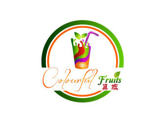 曉熹的果繽鮮榨果汁商標設(shè)計logo設(shè)計