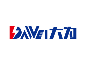 張俊的DaWei字母LOGO設(shè)計，酷炫簡潔，有力量感l(wèi)ogo設(shè)計