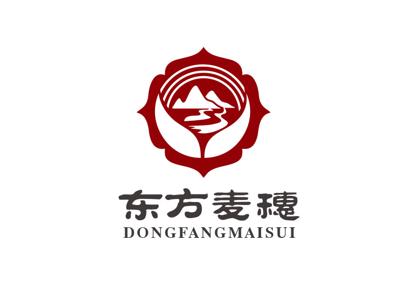朱紅娟的白酒品牌，東方麥穗logo設(shè)計