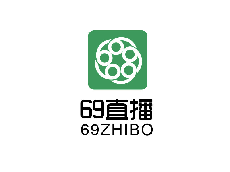 向紅的69直播logo設(shè)計