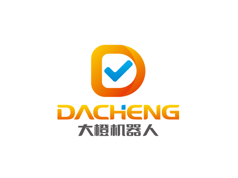 張俊的大橙機(jī)器人/橙擎機(jī)器人科技logo設(shè)計(jì)