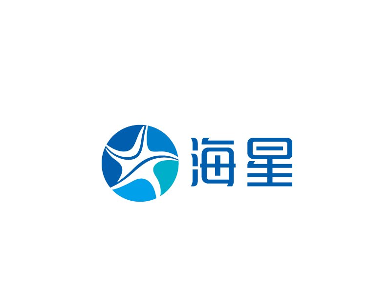張俊的泳池清潔機器人公司旗下的海星品牌logo設(shè)計