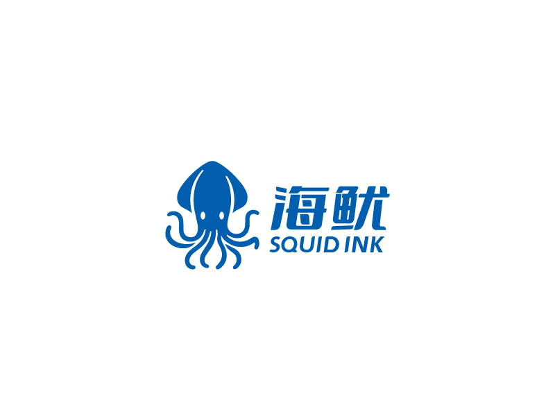 張俊的海魷/海魷牌泳池清潔機(jī)器人logo設(shè)計(jì)